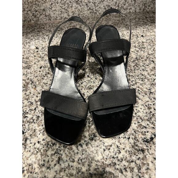 Stuart Weizmen Black strapy heels - Picture 1 of 5